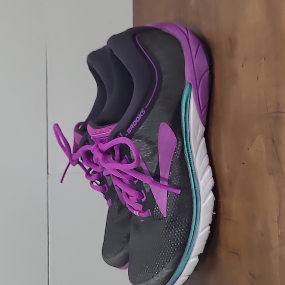 Brooks Sneakers Women's sz 7.5 Pure Cadence 7 Purple/Black Running Walking Shoe - Picture 2 of 11